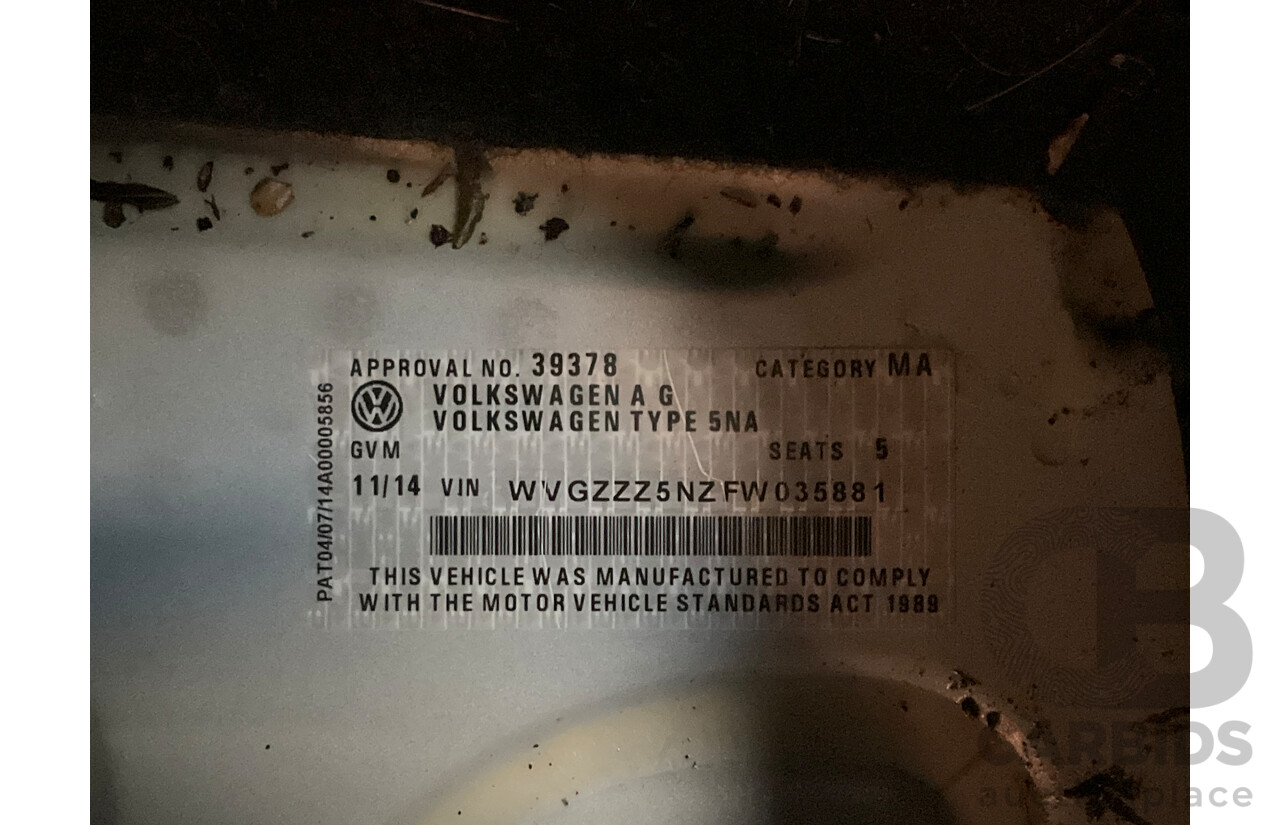 11/2014 Volkswagen Tiguan 130 TDI R-Line (4x4) 5NC MY15 4d Wagon Pure White Turbo Diesel 2.0L