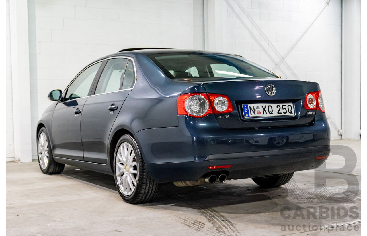 8/2007 Volkswagen Jetta 2.0 Turbo FSI 1KM MY08 4d Sedan Shadow Blue Metallic Turbo 2.0L