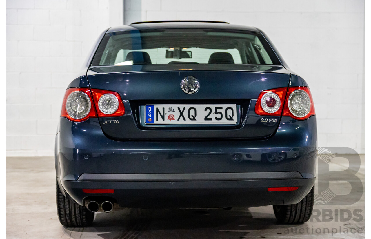 8/2007 Volkswagen Jetta 2.0 Turbo FSI 1KM MY08 4d Sedan Shadow Blue Metallic Turbo 2.0L