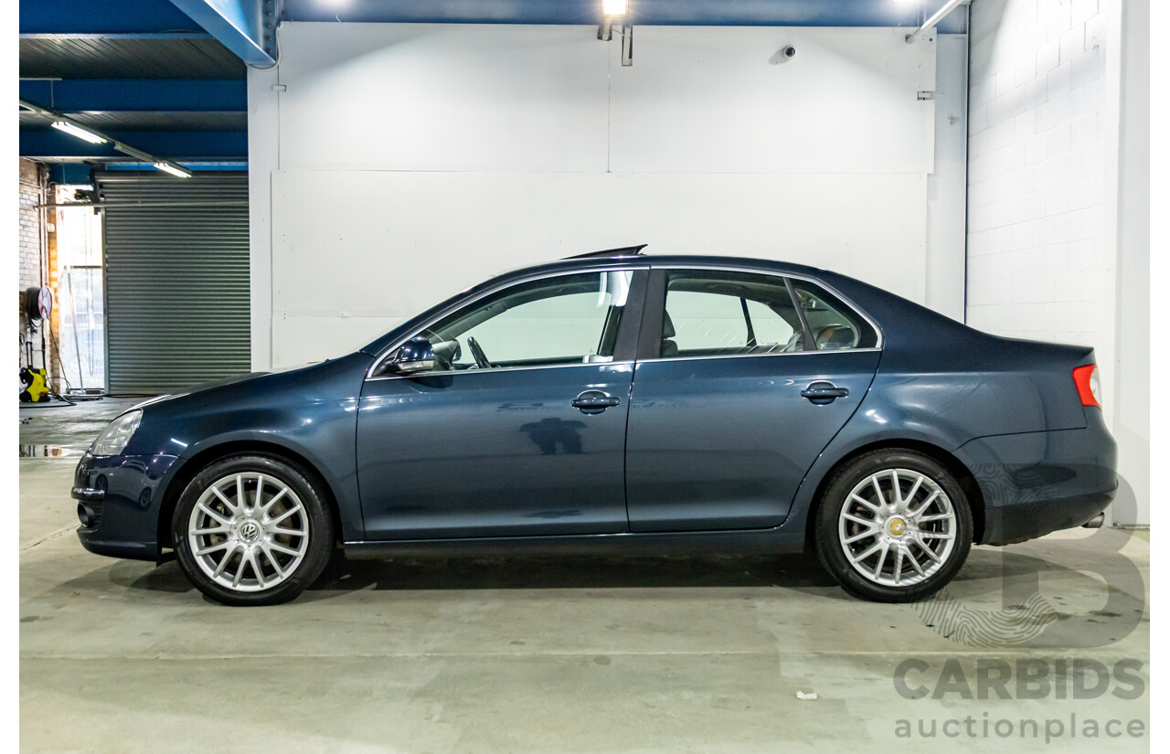 8/2007 Volkswagen Jetta 2.0 Turbo FSI 1KM MY08 4d Sedan Shadow Blue Metallic Turbo 2.0L