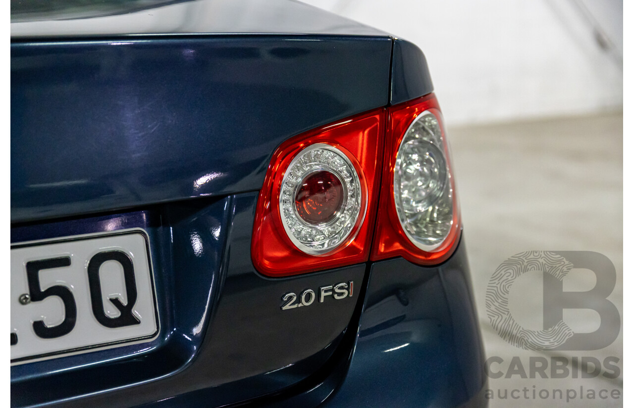 8/2007 Volkswagen Jetta 2.0 Turbo FSI 1KM MY08 4d Sedan Shadow Blue Metallic Turbo 2.0L