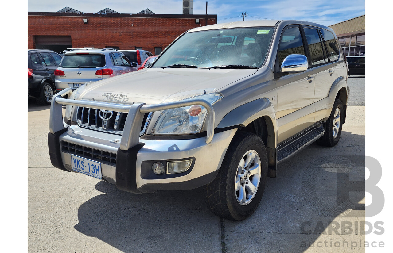 10/2003 Toyota Landcruiser Prado GXL (4x4) GRJ120R 4d Wagon Gold 4.0L