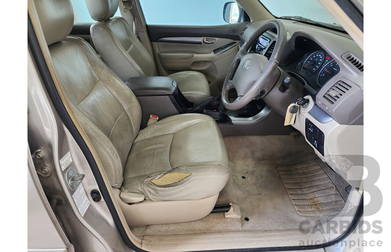 10/2003 Toyota Landcruiser Prado GXL (4x4) GRJ120R 4d Wagon Gold 4.0L