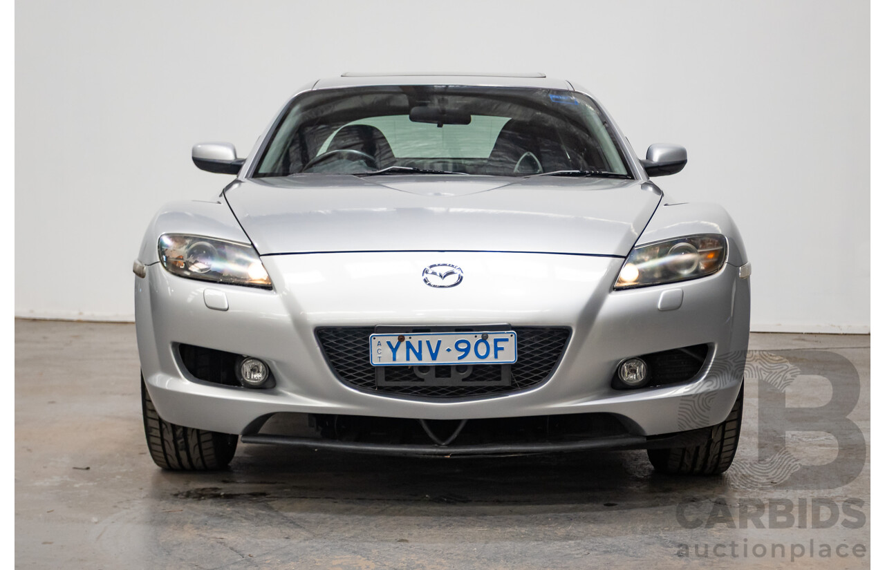 9/2005 Mazda RX-8 FE Series 1 4d Coupe Sunlight Silver Metallic 1.3L