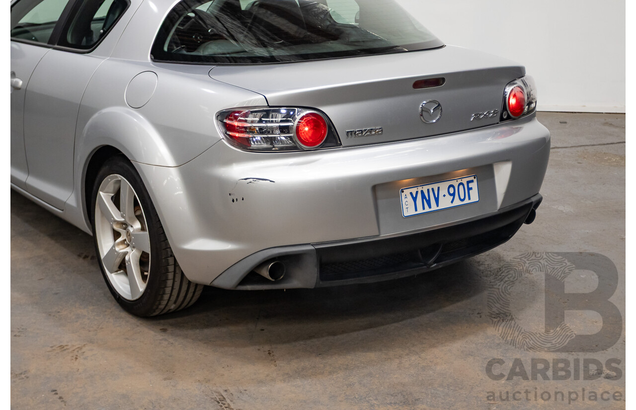 9/2005 Mazda RX-8 FE Series 1 4d Coupe Sunlight Silver Metallic 1.3L