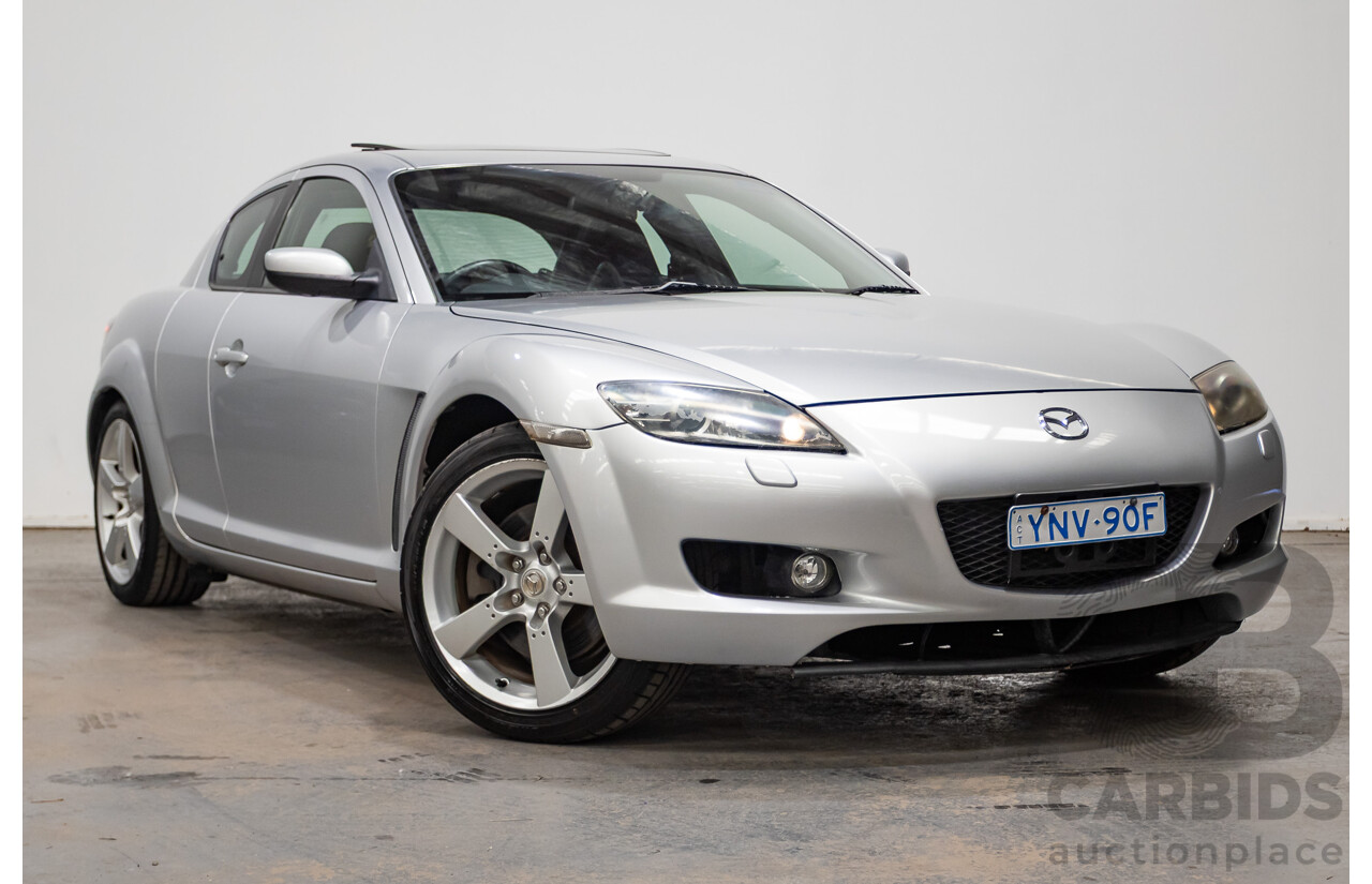 9/2005 Mazda RX-8 FE Series 1 4d Coupe Sunlight Silver Metallic 1.3L