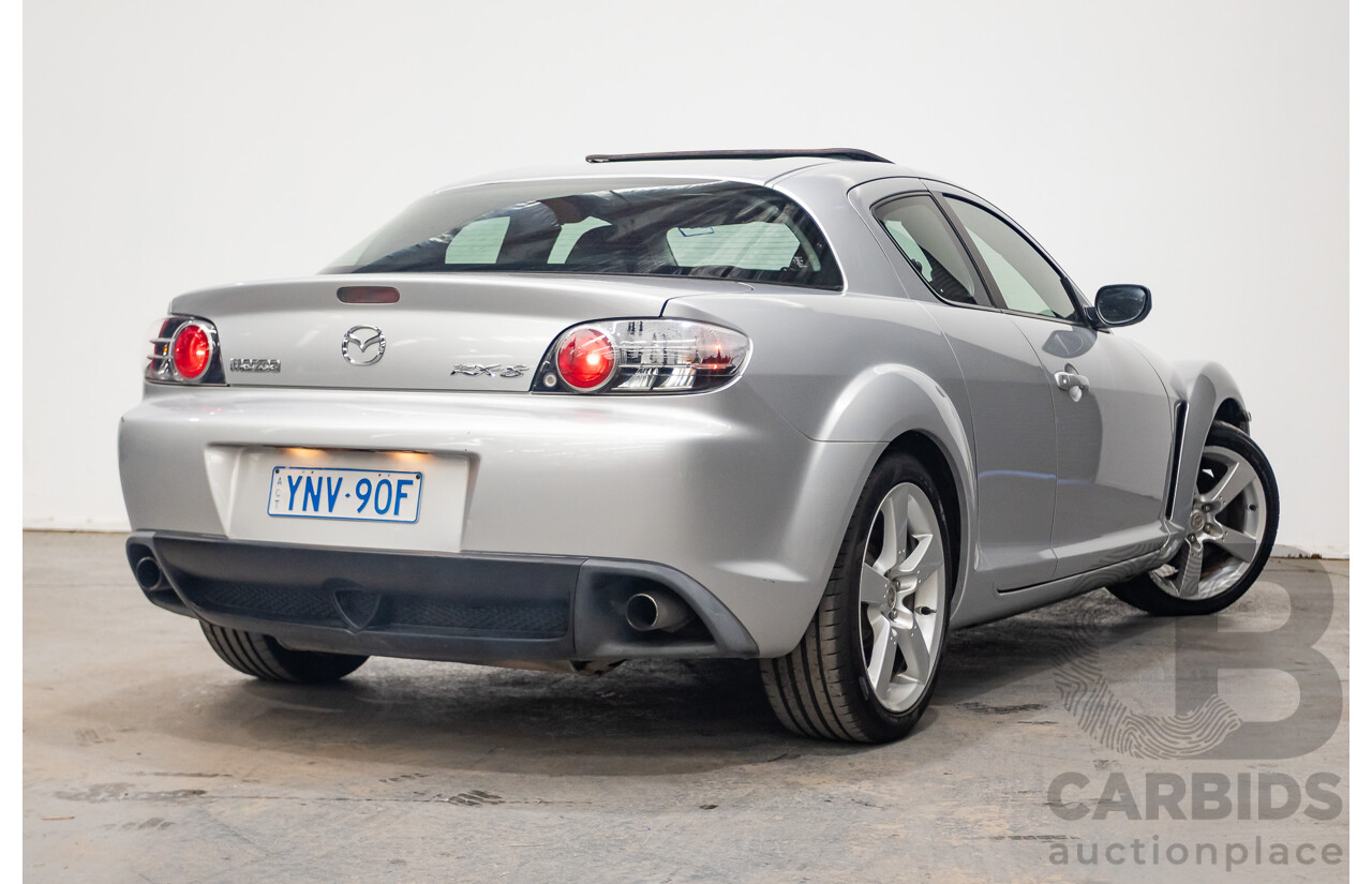 9/2005 Mazda RX-8 FE Series 1 4d Coupe Sunlight Silver Metallic 1.3L