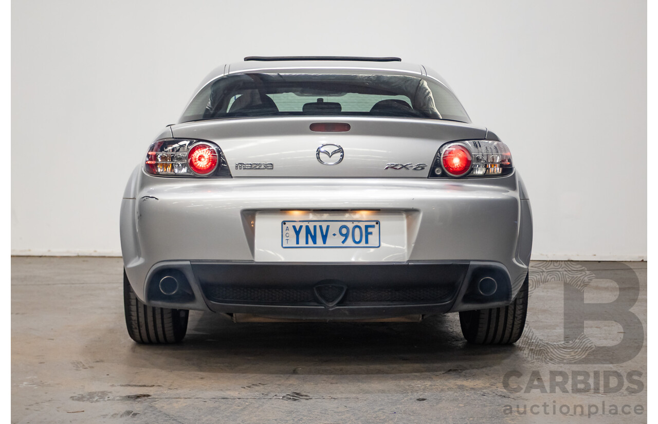9/2005 Mazda RX-8 FE Series 1 4d Coupe Sunlight Silver Metallic 1.3L
