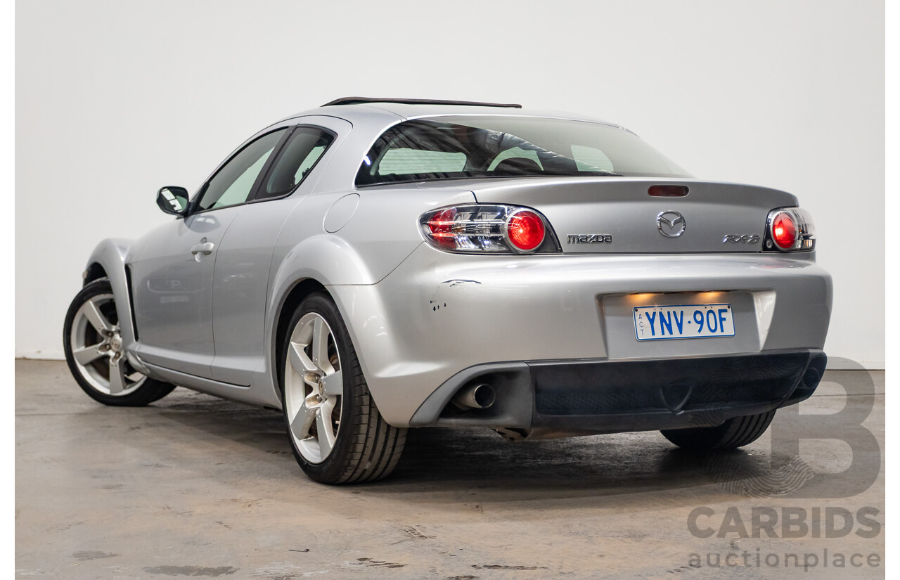 9/2005 Mazda RX-8 FE Series 1 4d Coupe Sunlight Silver Metallic 1.3L