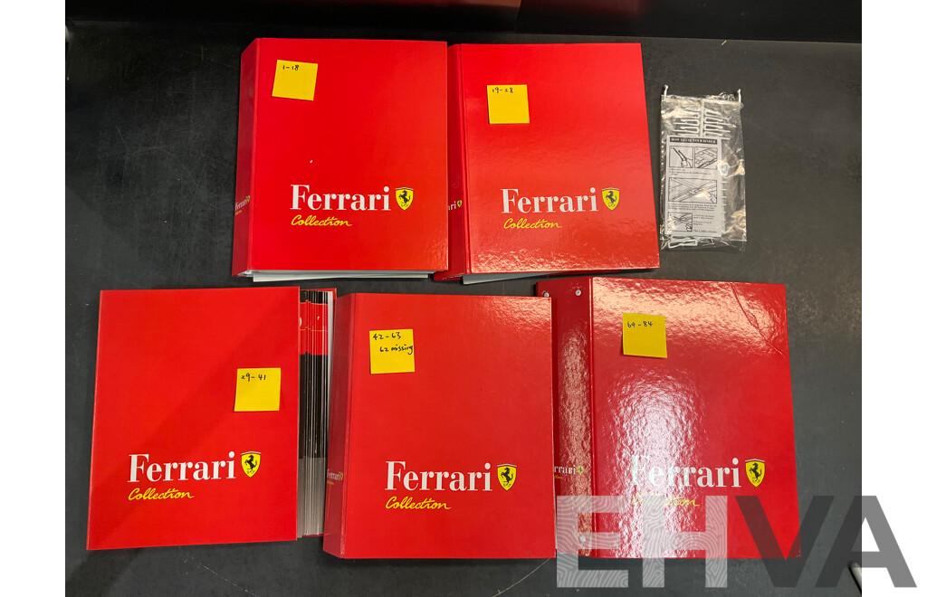 Five Albums of Ferrari Collection Magazine