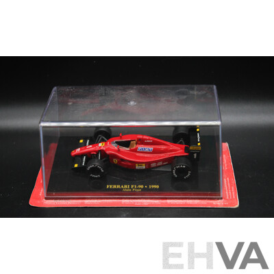 Five Diecast Ferraris Including - F2008, F1-90 1900 , 158 F1 1964, 156 F1 1961, 312 T4 1979 - 1:43 Scale