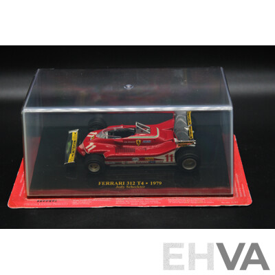 Five Diecast Ferraris Including - F2008, F1-90 1900 , 158 F1 1964, 156 F1 1961, 312 T4 1979 - 1:43 Scale