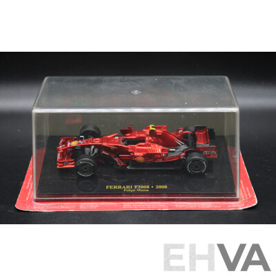 Five Diecast Ferraris Including - F2008, F1-90 1900 , 158 F1 1964, 156 F1 1961, 312 T4 1979 - 1:43 Scale