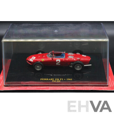 Five Diecast Ferraris Including - F2008, F1-90 1900 , 158 F1 1964, 156 F1 1961, 312 T4 1979 - 1:43 Scale