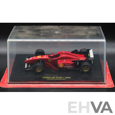 Five Diecast Ferraris Including - 312T2, F312 B2, F310 1996, 312 T4 1979, F2007 - 1:43 Scale