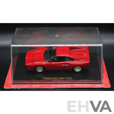 Five Diecast Ferraris Including - F40 Racing, F40, F430 Scuderia, 250 Testa Rossa, 288 GTO - 1:43 Scale