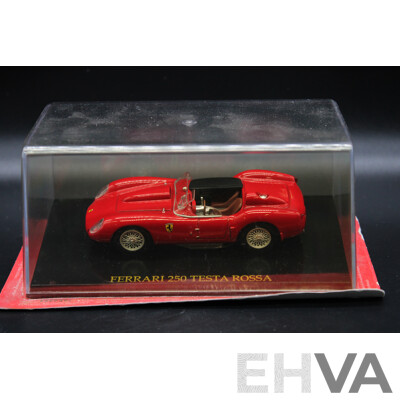 Five Diecast Ferraris Including - F40 Racing, F40, F430 Scuderia, 250 Testa Rossa, 288 GTO - 1:43 Scale