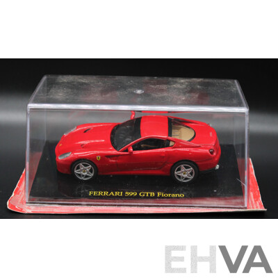 Six Red Diecast Ferrari Collection - 1:43 Scale