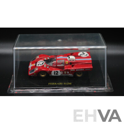 Six Red Diecast Ferrari Collection - 1:43 Scale