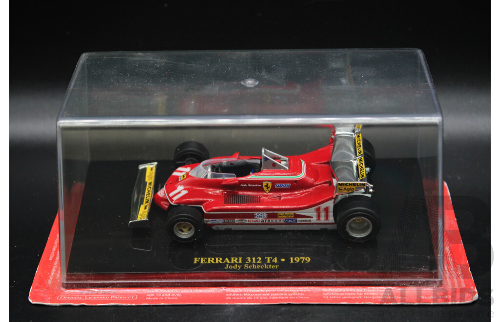 Five Diecast Ferraris Including - 312T2, F312 B2, F310 1996, 312 T4 1979, F2007 - 1:43 Scale