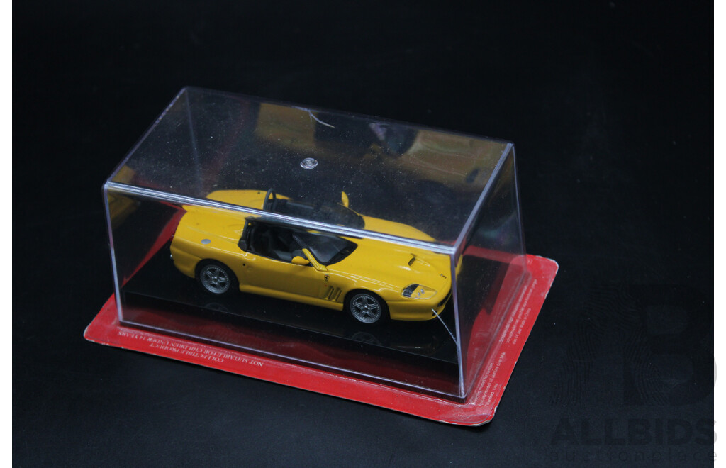 Seven Diecast Yellow Ferrari Collection - 1:43 Scale