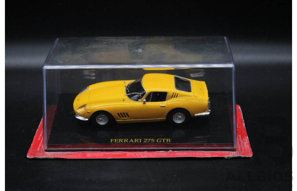 Seven Diecast Yellow Ferrari Collection - 1:43 Scale