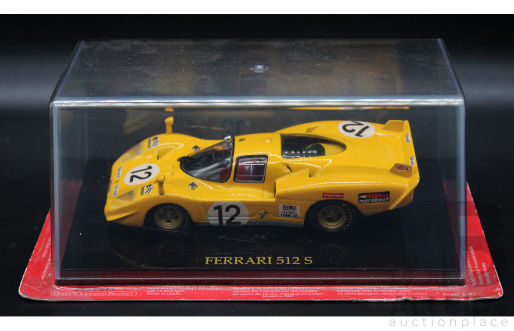 Seven Diecast Yellow Ferrari Collection - 1:43 Scale