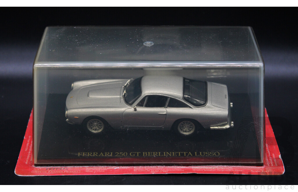 Six Diecast Silver Ferrari Collection - 1:43 Scale