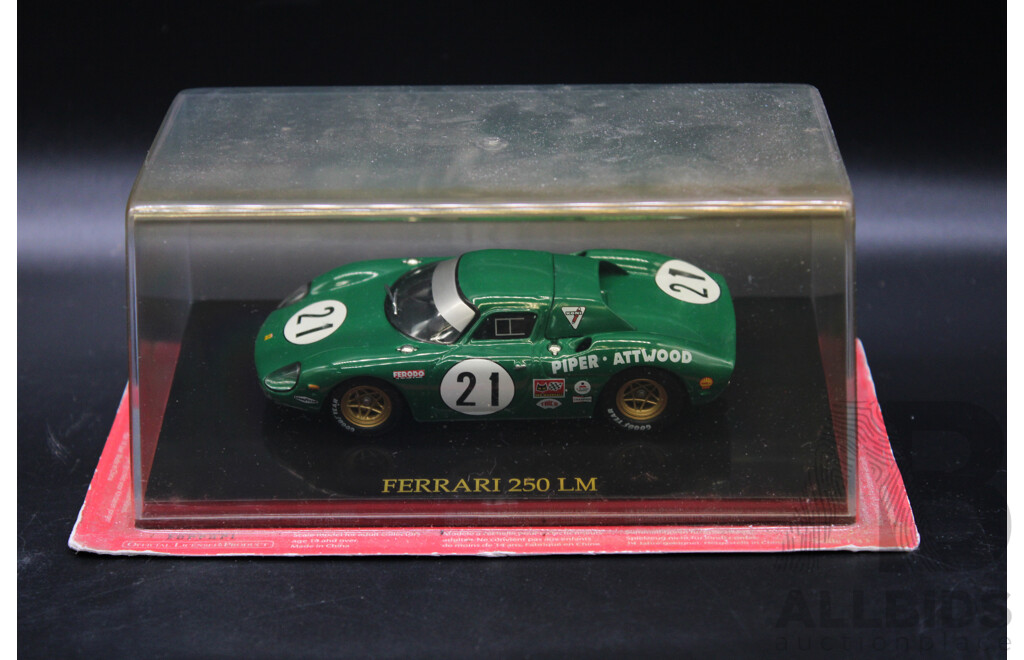 Eight Diecast Silver Ferrari Collection - 1:43 Scale