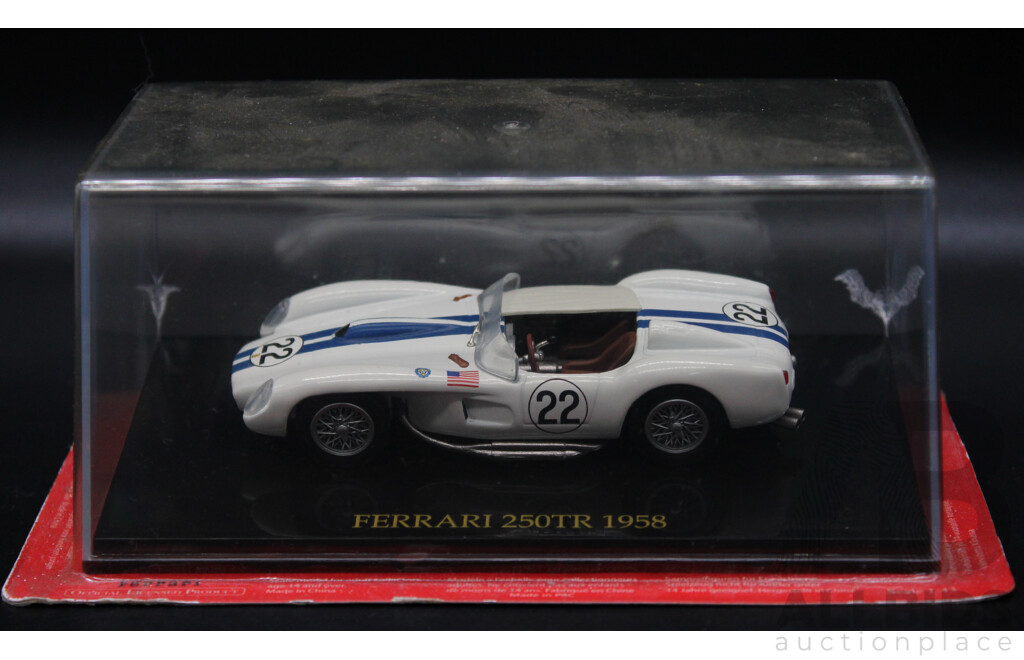 Eight Diecast Silver Ferrari Collection - 1:43 Scale