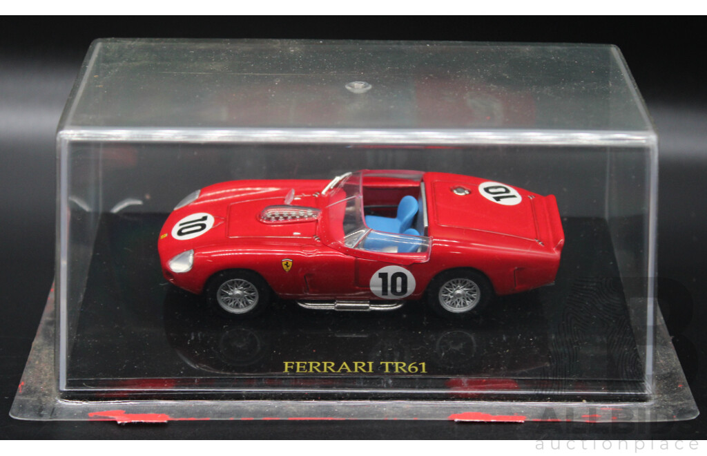 Six Red Diecast Ferrari Collection - 1:43 Scale