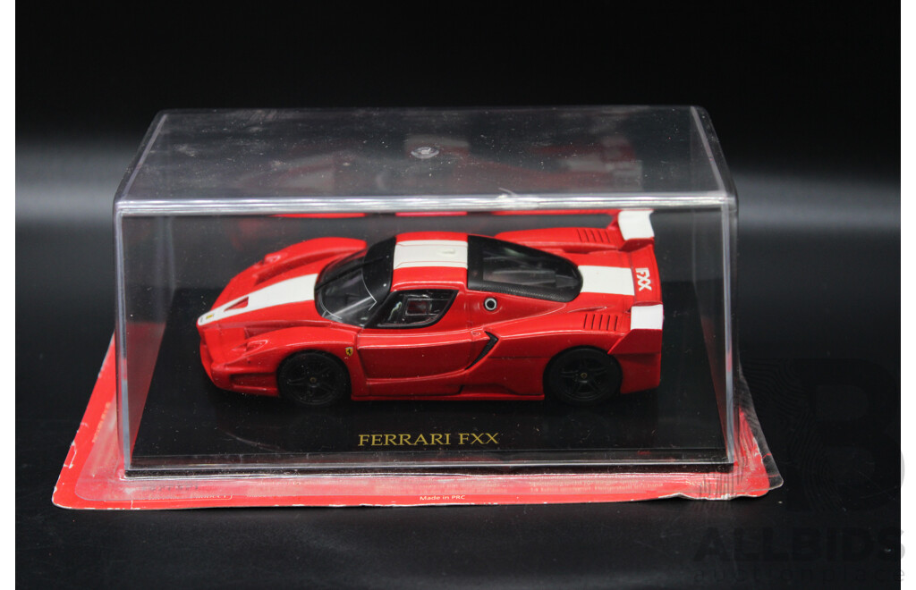 Six Red Diecast Ferrari Collection - 1:43 Scale