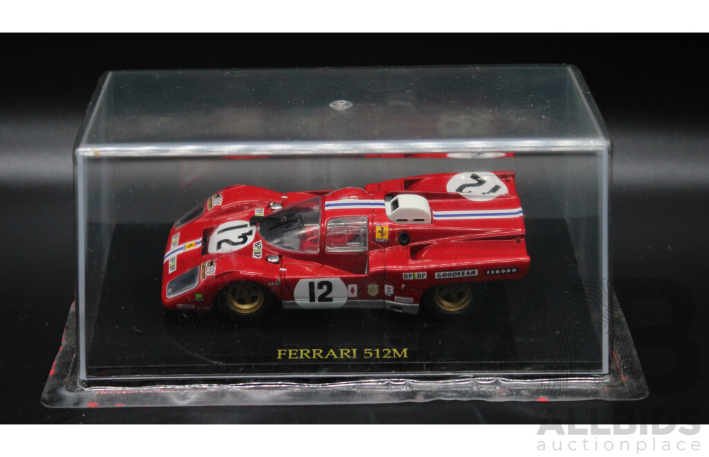 Six Red Diecast Ferrari Collection - 1:43 Scale