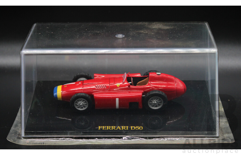 Six Red Diecast Ferrari Collection - 1:43 Scale