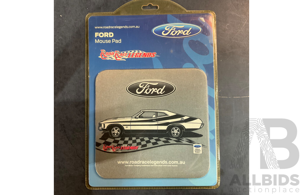 Ford, Holden, Range Rover Model Cars and Collectible Mouse and Mouse Pad - Lot of 6
