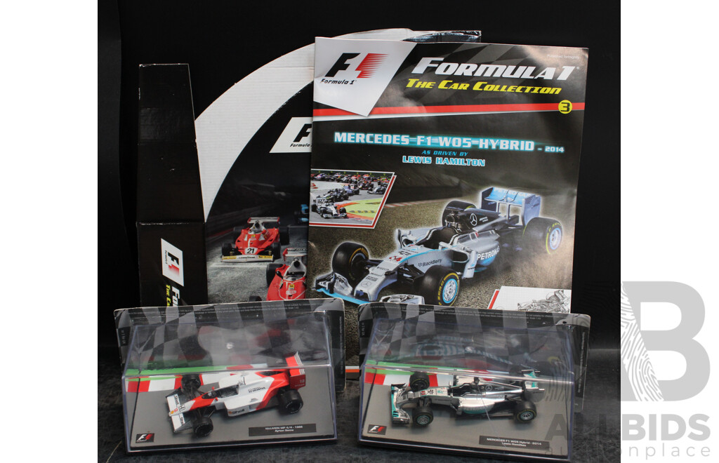 Formula 1 Mercedes - F1 W05  Hybrid & McLAREN MP4/4 1988 Collection Model Car