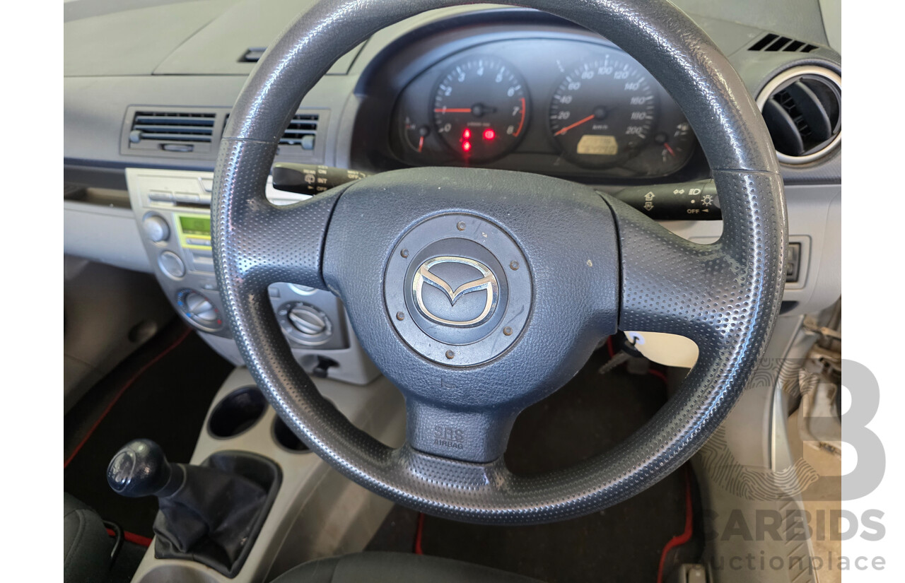 1/2005 Mazda Mazda2 NEO DY MY05 UPGRADE 5d Hatchback Silver 1.5L