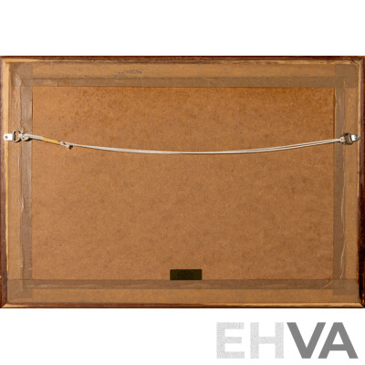 The South East View of Berkeley Castle, in the County of Gloucester, Antique Hand Coloured Copperplate Engraving Print, 40 x 58 cm (frame)