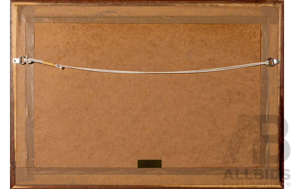 The South East View of Berkeley Castle, in the County of Gloucester, Antique Hand Coloured Copperplate Engraving Print, 40 x 58 cm (frame)