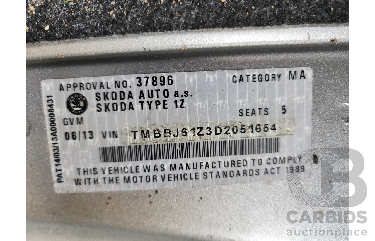 6/2013 Skoda Octavia 90 TSI Special Edition 1Z MY13 5d Liftback Silver 1.4L