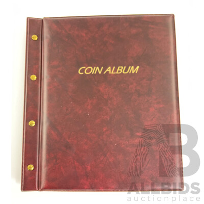 Album of Australian Coins Including Twenty Cents Consecutive 1966 to 1982, 1996 to 2002, 2004 to 2013 One Two, Five, Ten Fifty Cent Semi Consecutive Runs 1966 to 2012