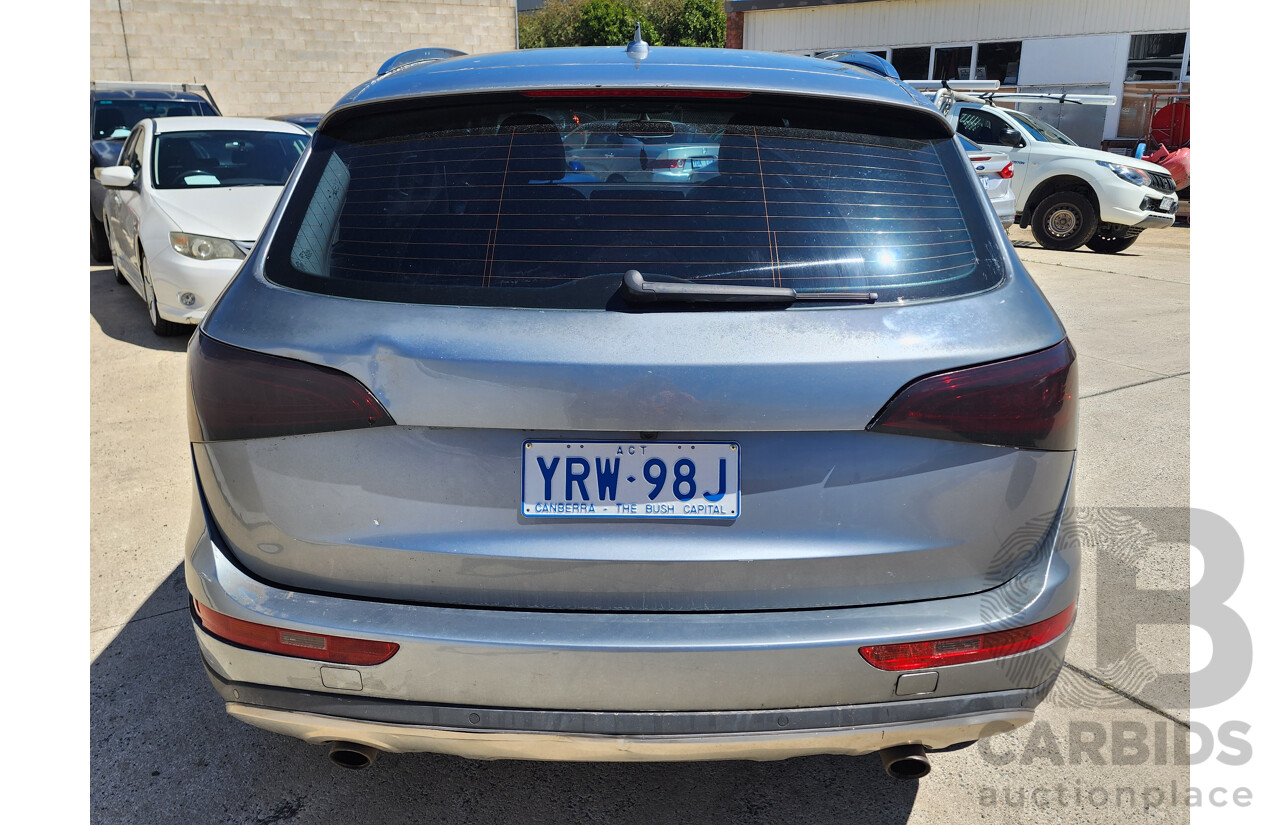 2/2012 Audi Q5 2.0 TFSI Quattro 8R MY12 4d Wagon Grey 2.0L