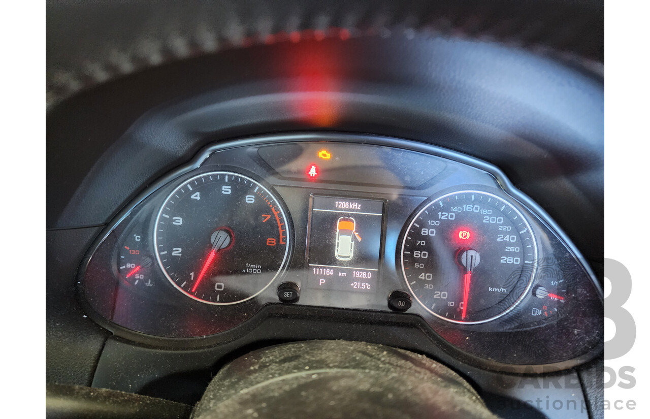 2/2012 Audi Q5 2.0 TFSI Quattro 8R MY12 4d Wagon Grey 2.0L