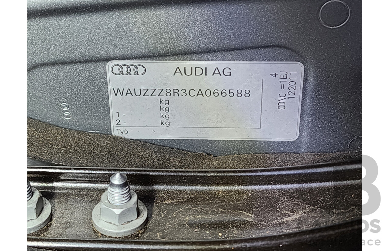 2/2012 Audi Q5 2.0 TFSI Quattro 8R MY12 4d Wagon Grey 2.0L