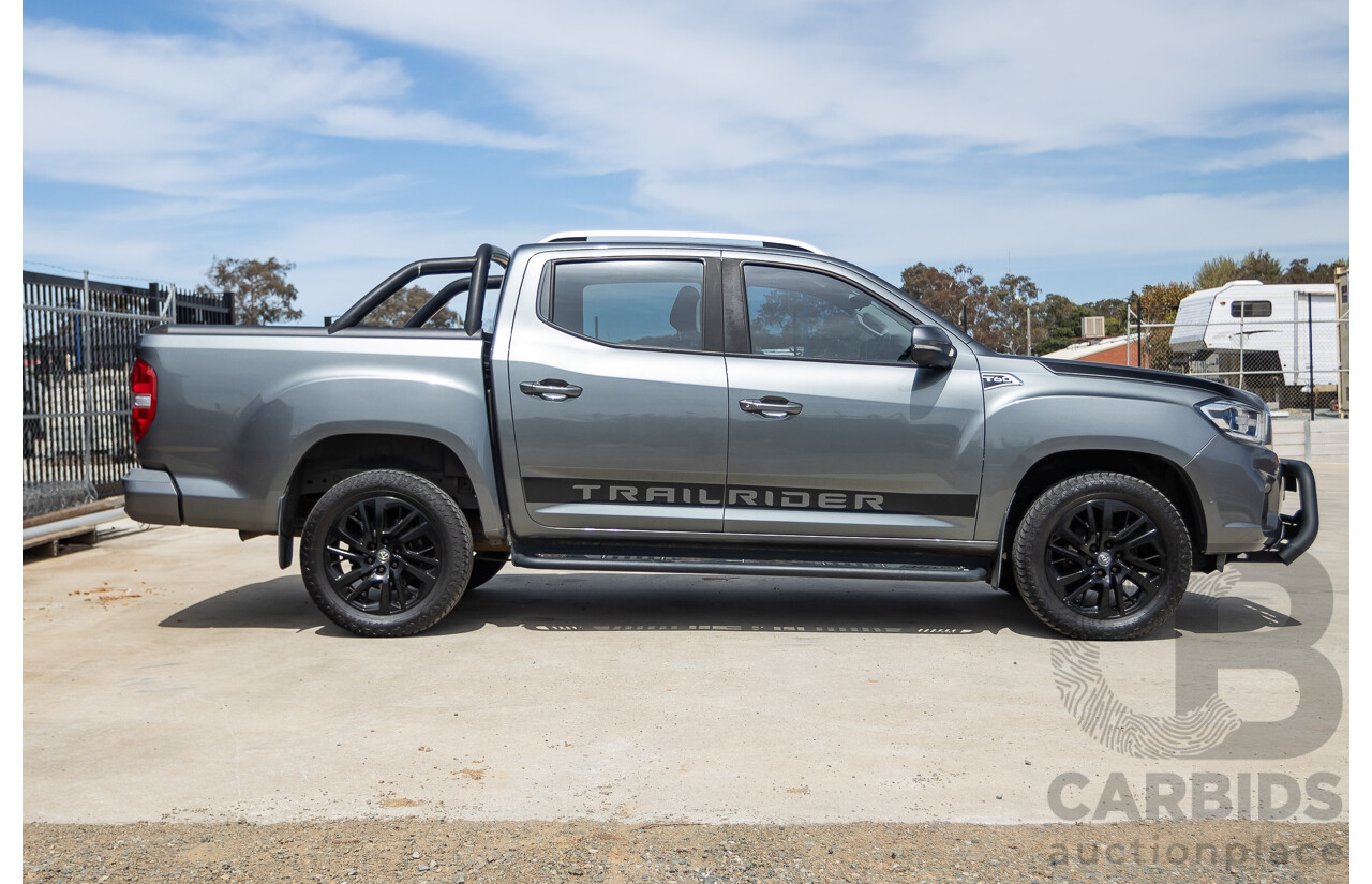07/2019 LDV T60 Trailrider (4x4) SK8C Double Cab Utility Grey Turbo Diesel 2.8L