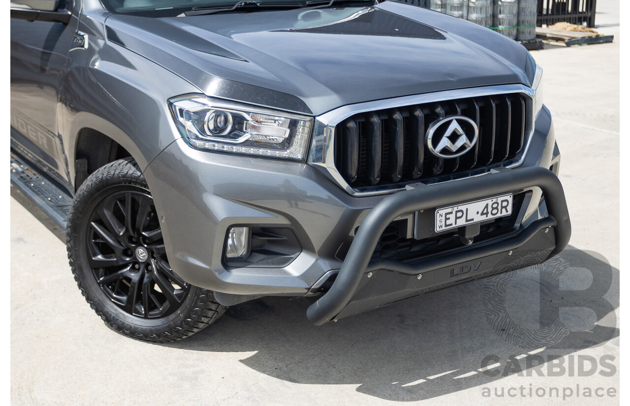 07/2019 LDV T60 Trailrider (4x4) SK8C Double Cab Utility Grey Turbo Diesel 2.8L