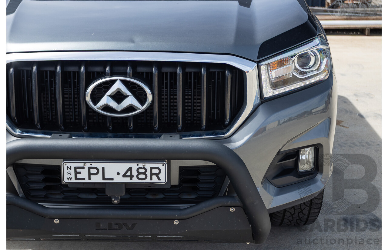 07/2019 LDV T60 Trailrider (4x4) SK8C Double Cab Utility Grey Turbo Diesel 2.8L