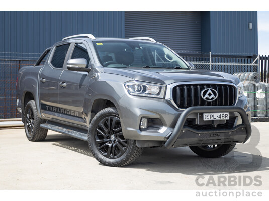 07/2019 LDV T60 Trailrider (4x4) SK8C Double Cab Utility Grey Turbo Diesel 2.8L