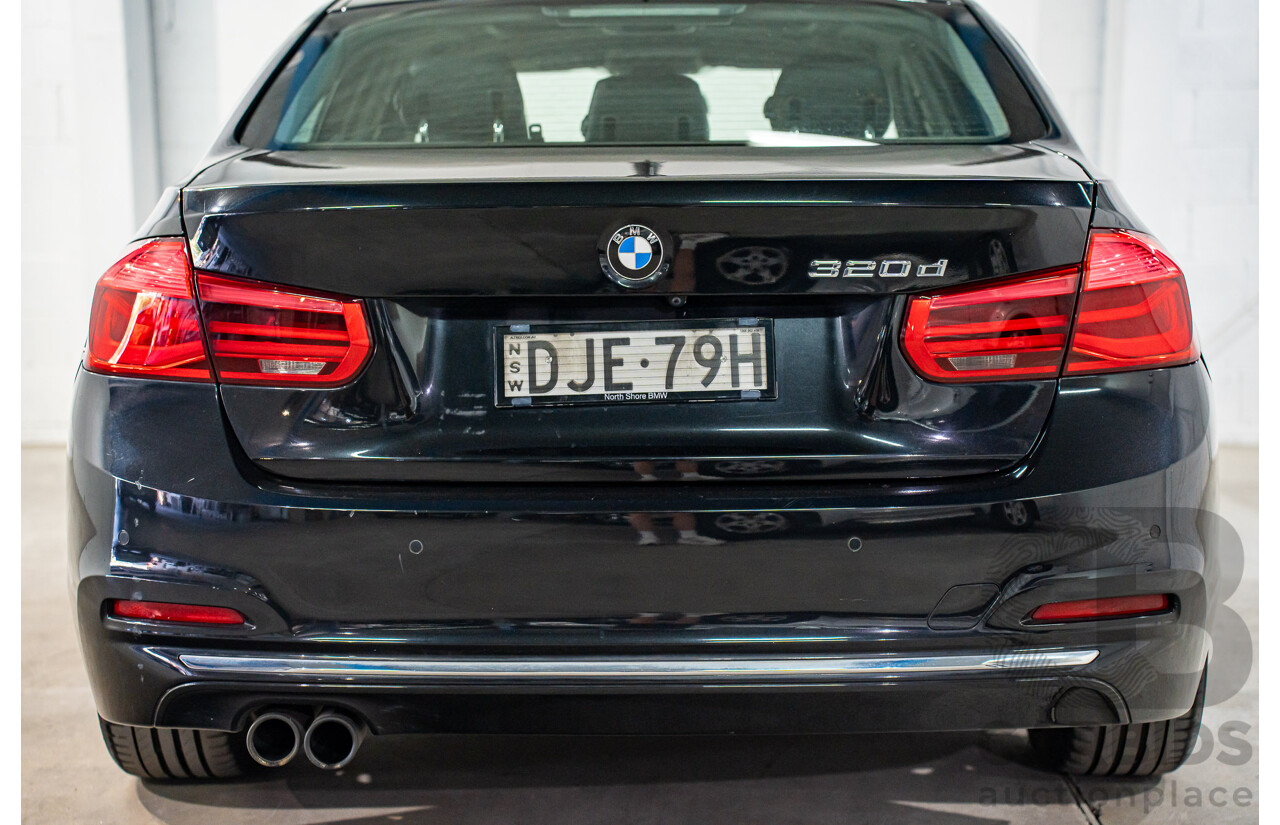 06/2016 BMW 320d Luxury Line (RWD) F30 LCI 4d Sedan Black Sapphire Metallic Turbo 2.0L