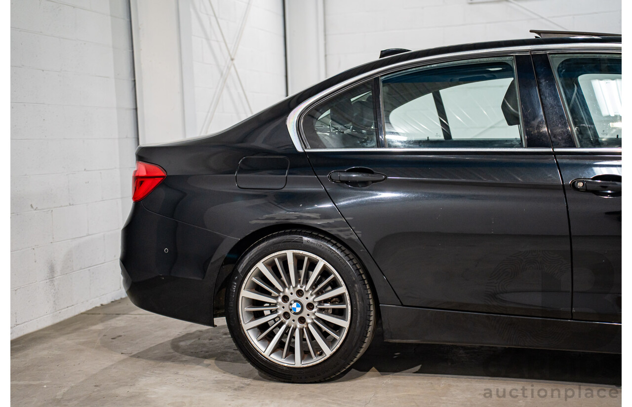 06/2016 BMW 320d Luxury Line (RWD) F30 LCI 4d Sedan Black Sapphire Metallic Turbo 2.0L